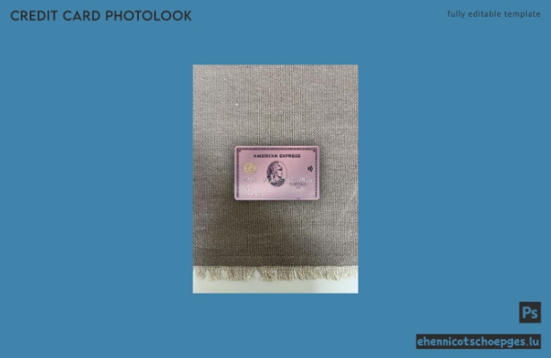 USA ADP Earnings Bank AMEX Roségold-Karte Foto-Beispielvorschau